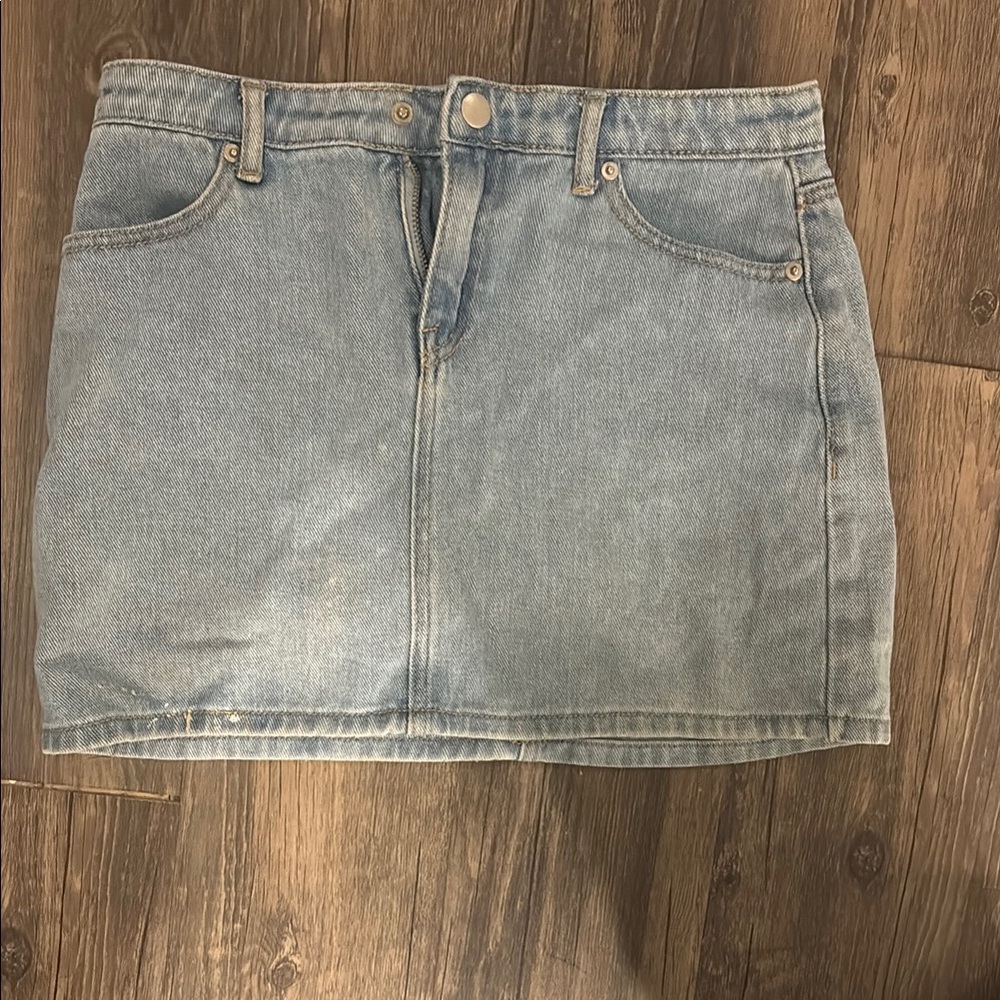 Forever 21 Light Blue Denim Pencil Skirt